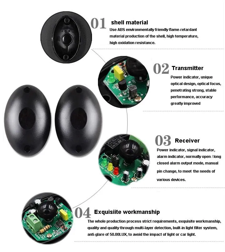 Gate infrared barrier sensor