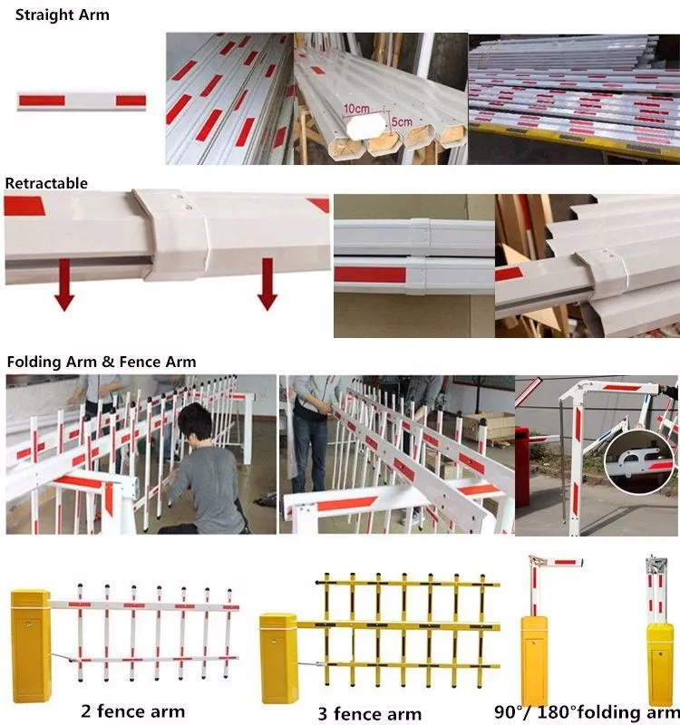 Barrier parking lot motor barrier gate system