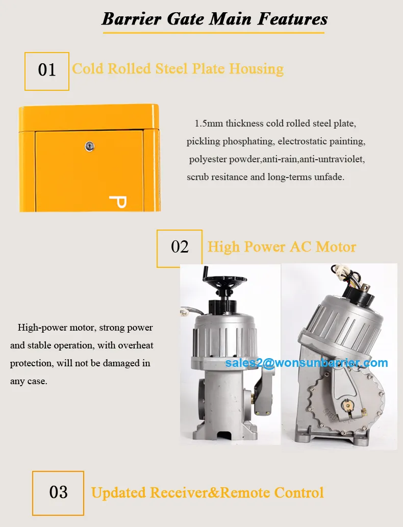 Electronic Parking Barrier Boom Gate