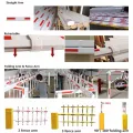 Barrier parking lot motor barrier gate system