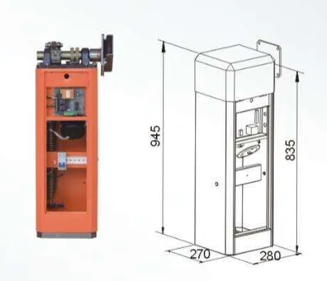 AC motor traffic barrier gate road barrier