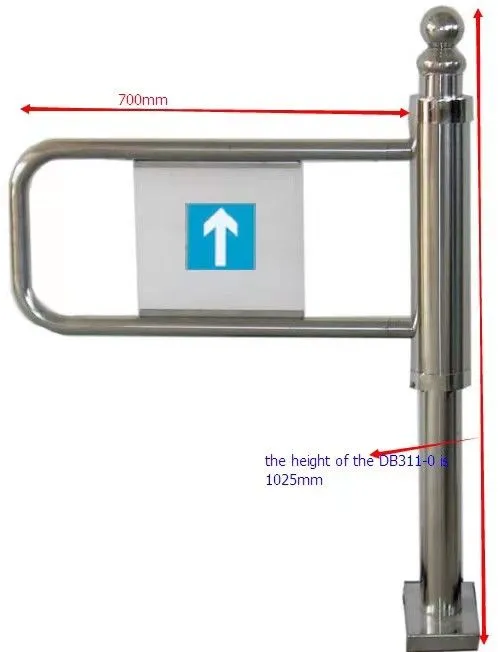 Supermarket Entrance Induction Swing Gate