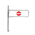 Supermarket single direction entrance swing gate