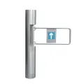 Supermarket single direction entrance swing gate