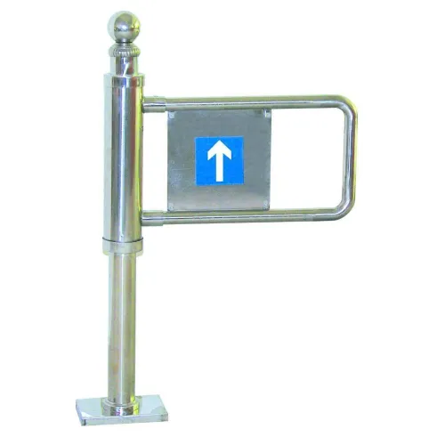 Supermarket single direction entrance swing gate