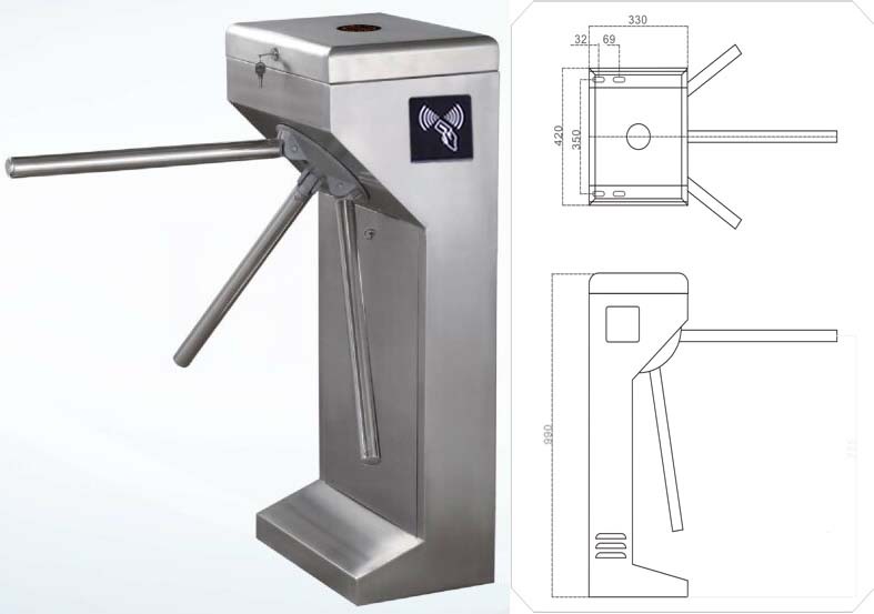 People Access Control Tripod Gate