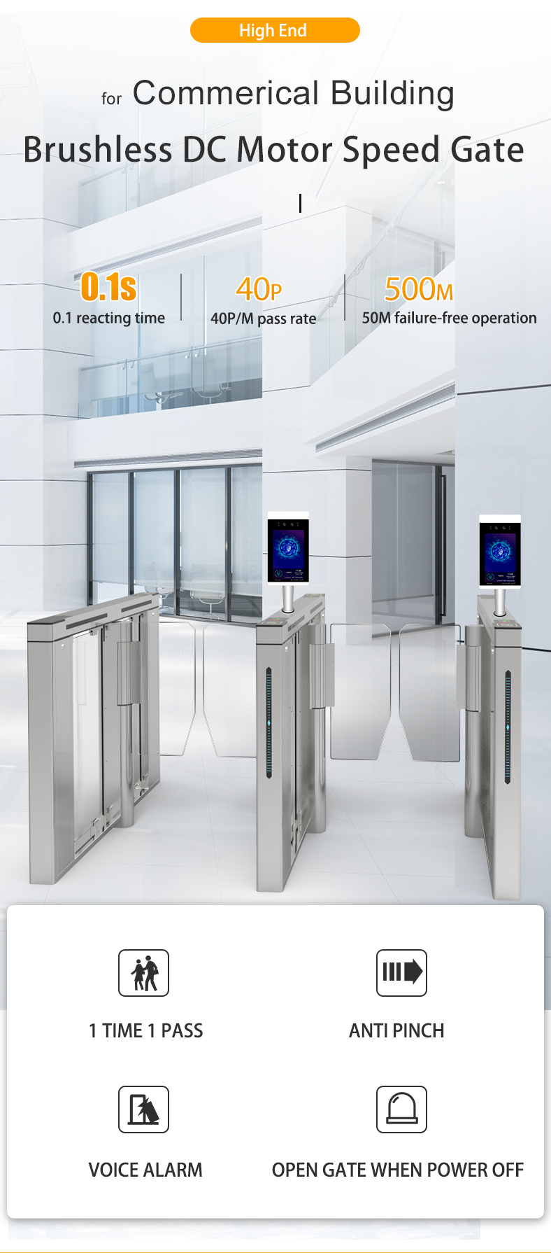 Turnstyle Gate Swing Barrier Turnstile Gate