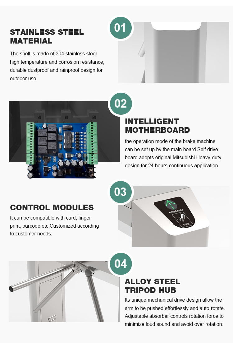 Tripod Turnstile 304 Stainless Steel