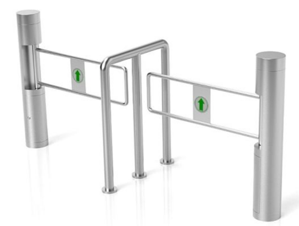 SUS304 swing barrier gate supermarket entrance gate