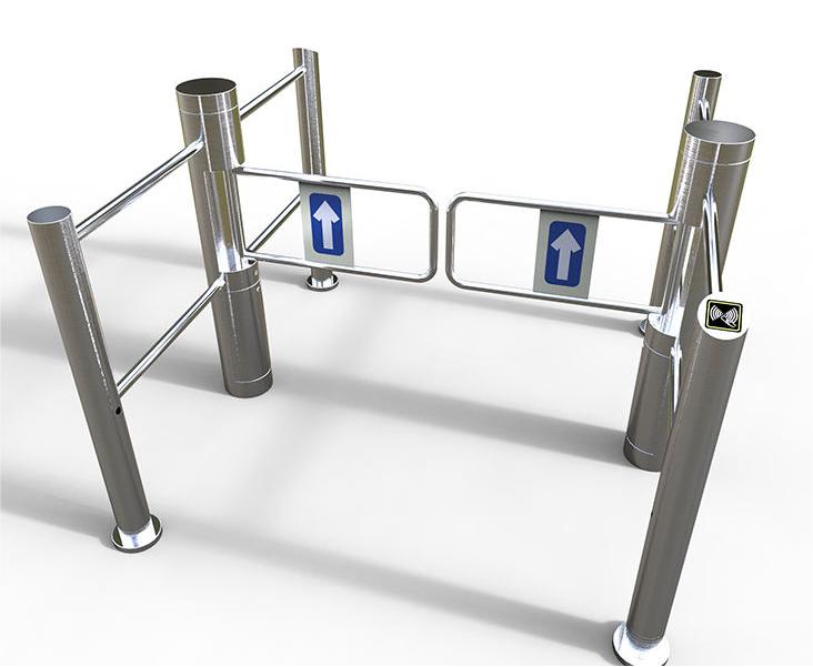 SUS304 swing barrier gate supermarket entrance gate