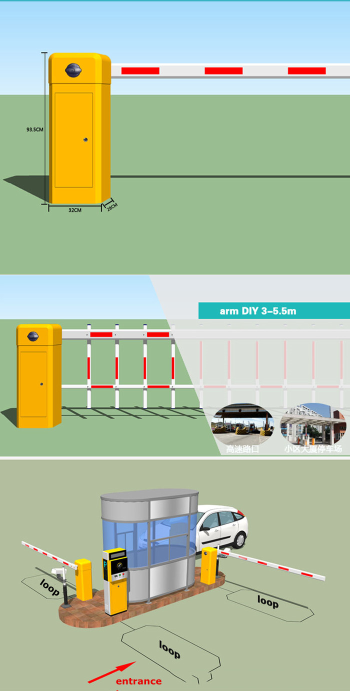 automatic boom barrier mechanism automatic boom barrier