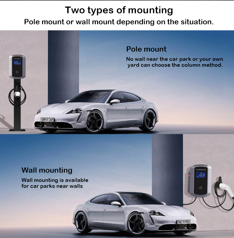 Wall Box Charging Station with with RFID cards