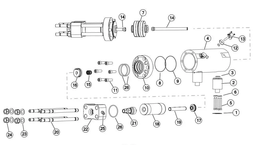 20455812 UHP tee assembly