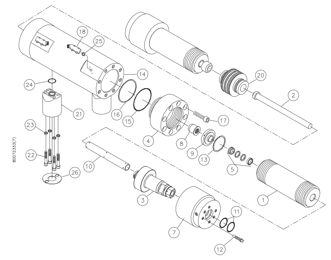 Waterjet pressure gauge