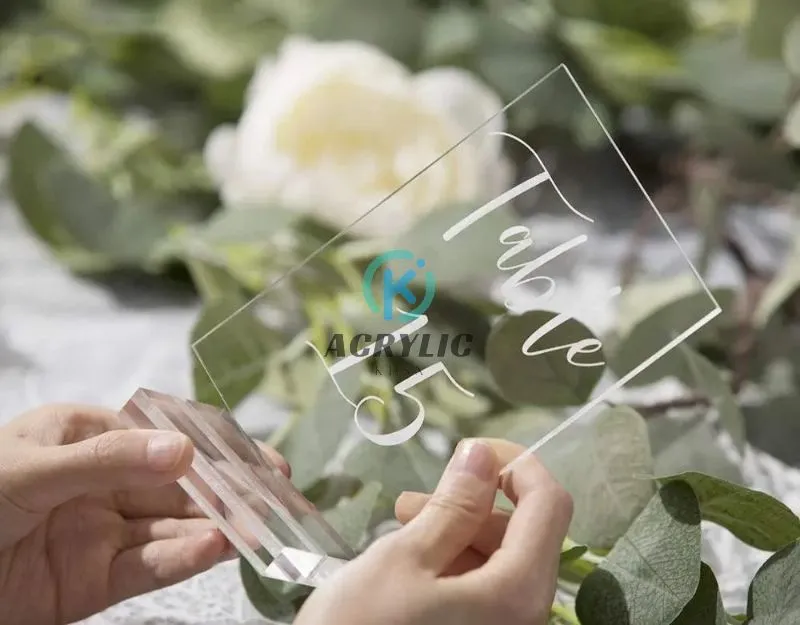 Acrylic Wedding Table Sign A5 Table Numbers