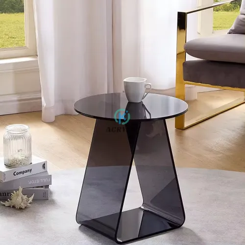 Customized Acrylic Table Acrylic End Table Colorful Round Acrylic ...