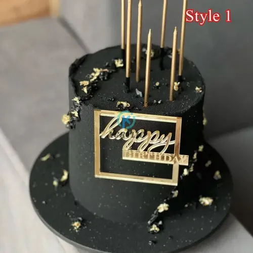 Acrylic Letters Card Topper Love Happy Birthday Cake Topper Card