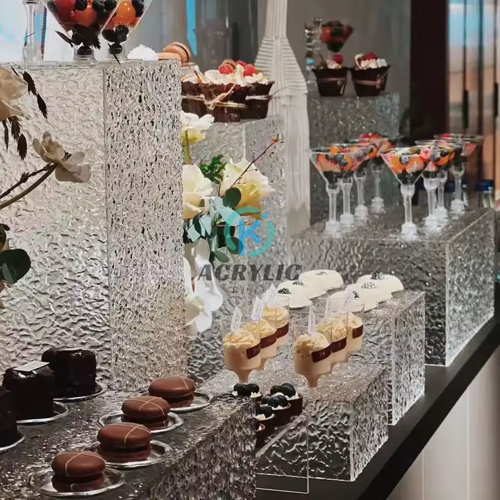 Acrylic Dessert Table Buffet Riser Stand