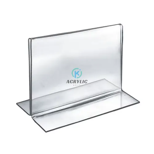 Acrylic Sign Holder Table Menu Display Stand Double Sided