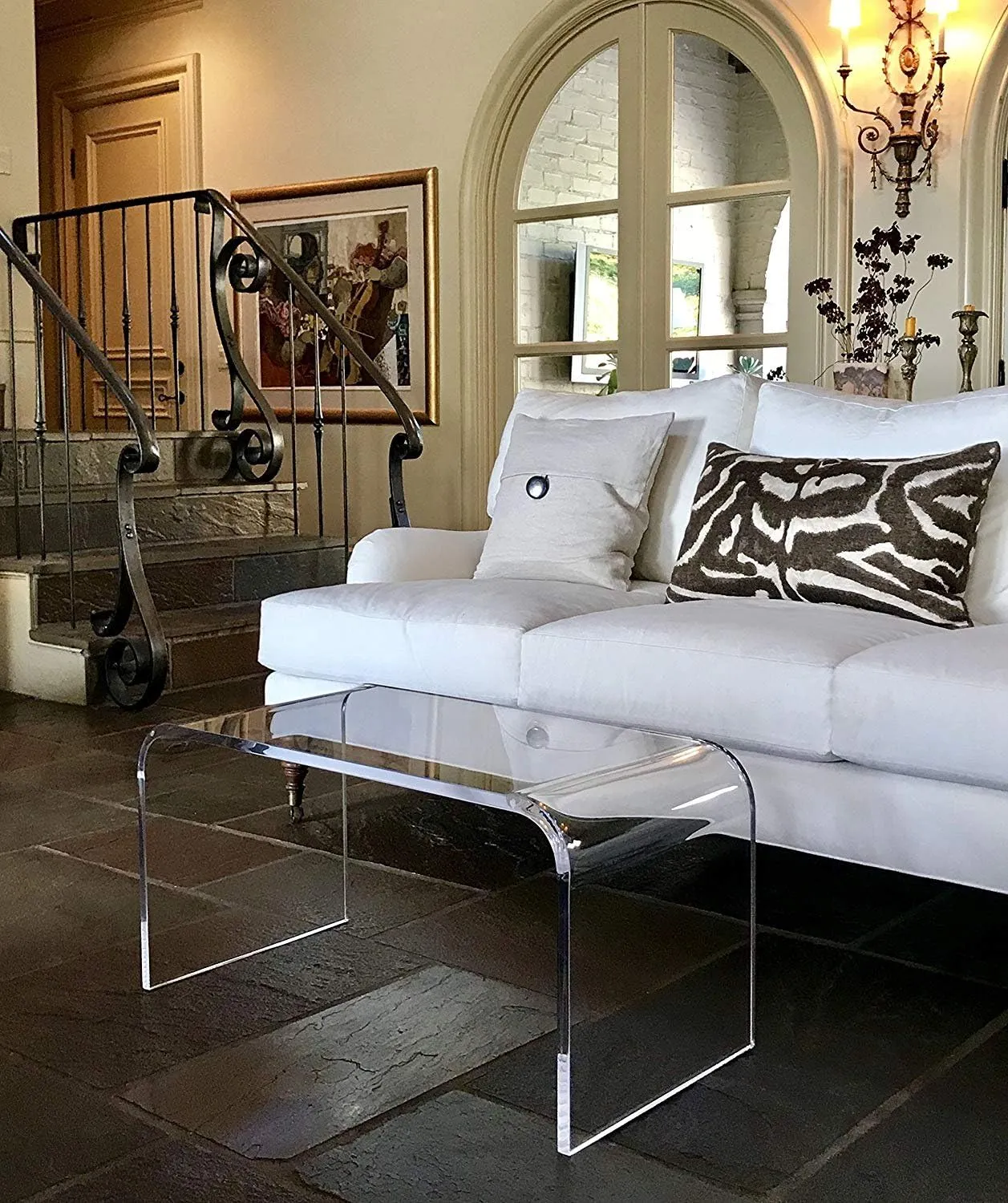 Custom pmma Console Table Acrylic Coffee Table