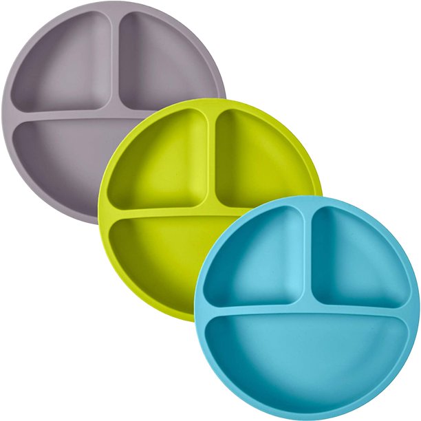 silicone baby plate