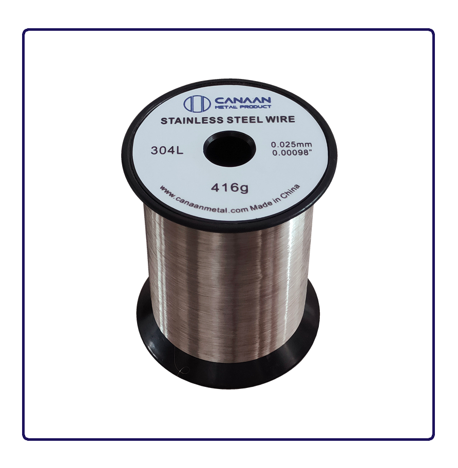 0.025mm Ultra Fine Stainless Steel Wire 304L