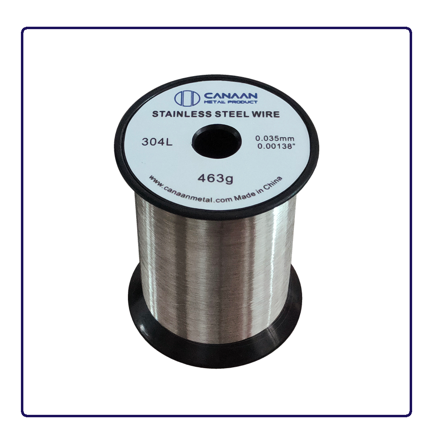 0.035mm Ultra Fine Stainless Steel Wire 304L