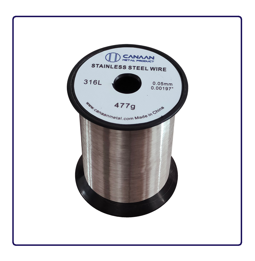 0.05mm Ultra Fine Stainless Steel Wire 316L