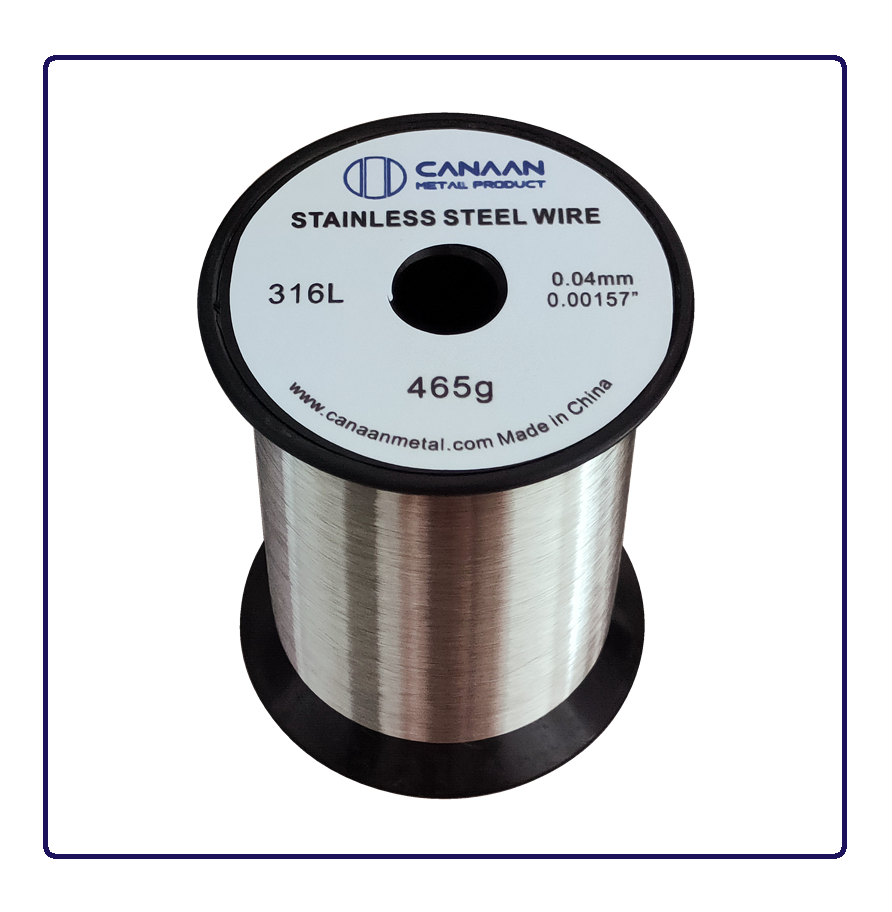 0.04mm Ultra Fine Stainless Steel Wire 316L