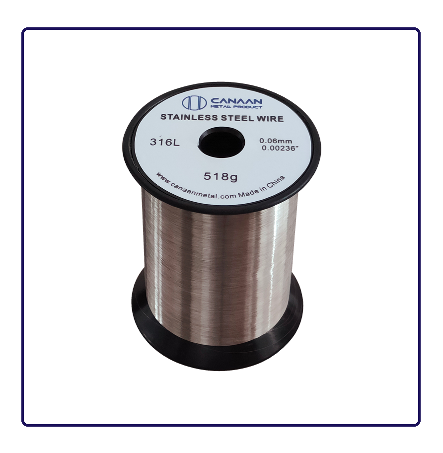 0.06mm Ultra Fine Stainless Steel Wire 316L