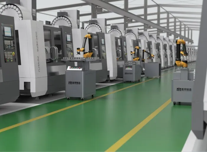 CNC loading and unloading robotic arm