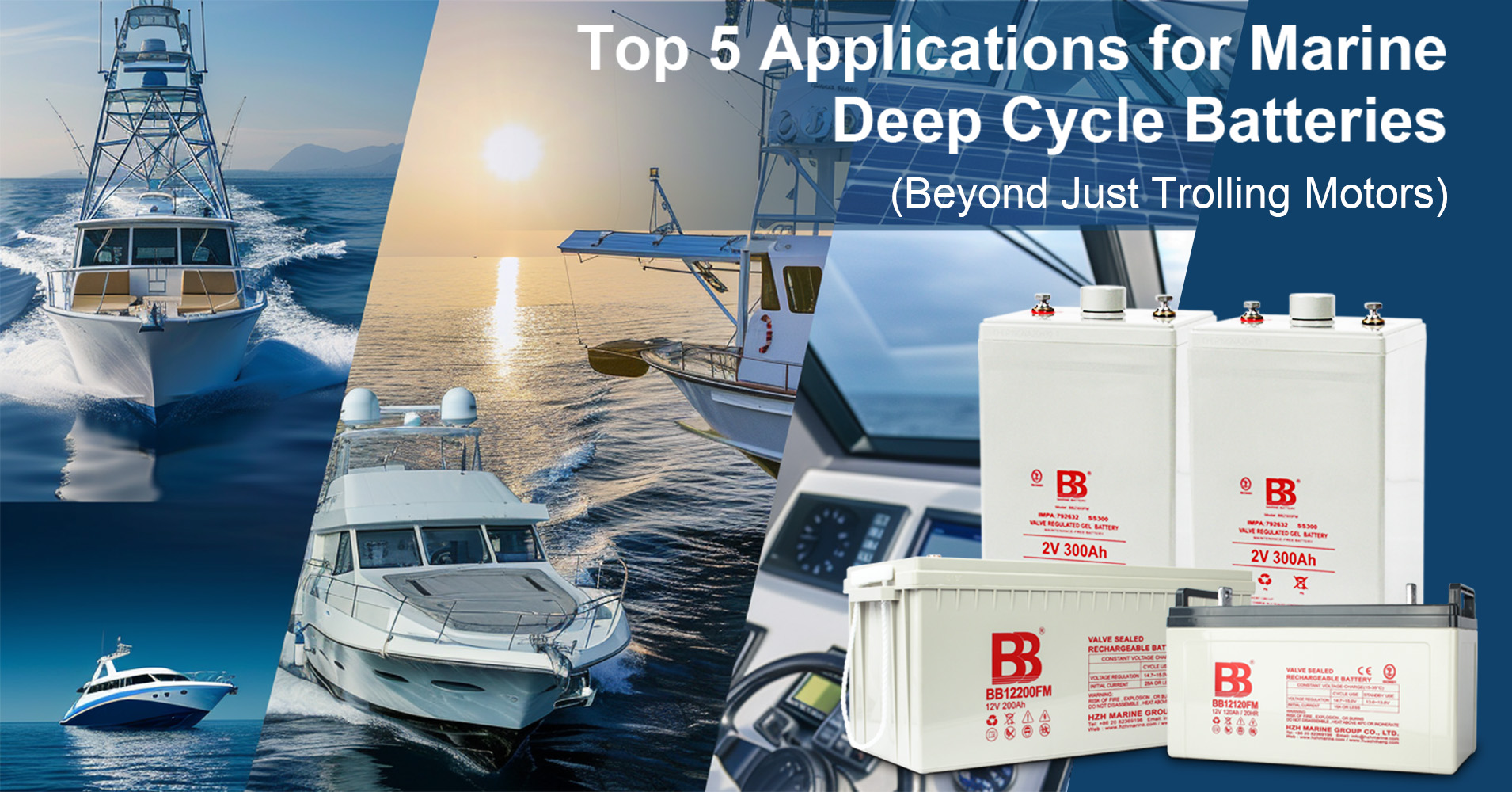 Top 5 Applications for Marine Deep Cycle Batteries (Beyond Just Trolling Motors)