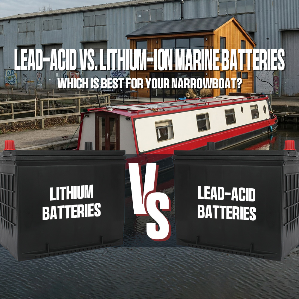 Choosing the Right Marine Battery for Your Narrowboat: Lead-Acid vs. Lithium-Ion