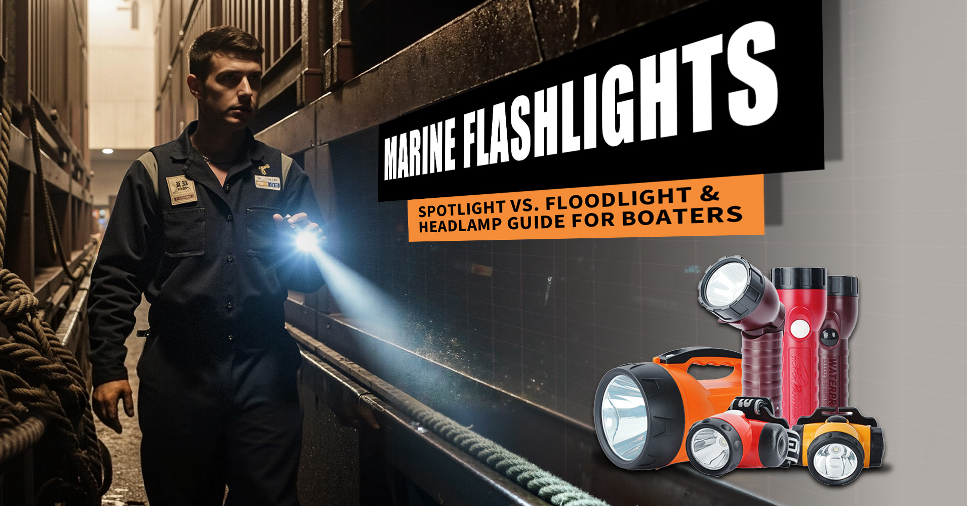 Spotlight, Floodlight, or Headlamp? Choosing the Essential Lighting for Your Boat
