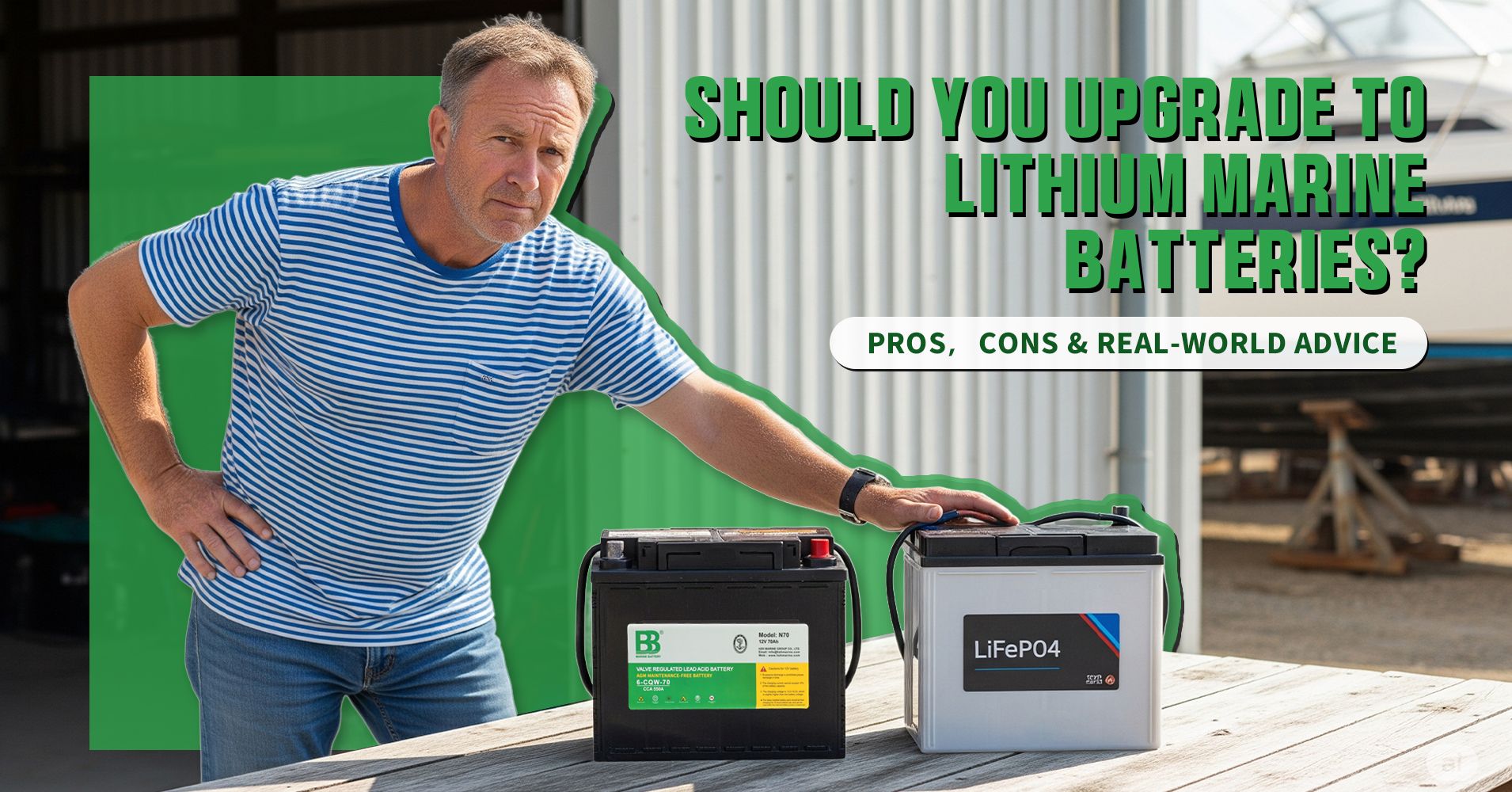​​​​​​​Lithium vs. Lead-Acid Marine Batteries: Is the Upgrade Worth It for Your Boat?
