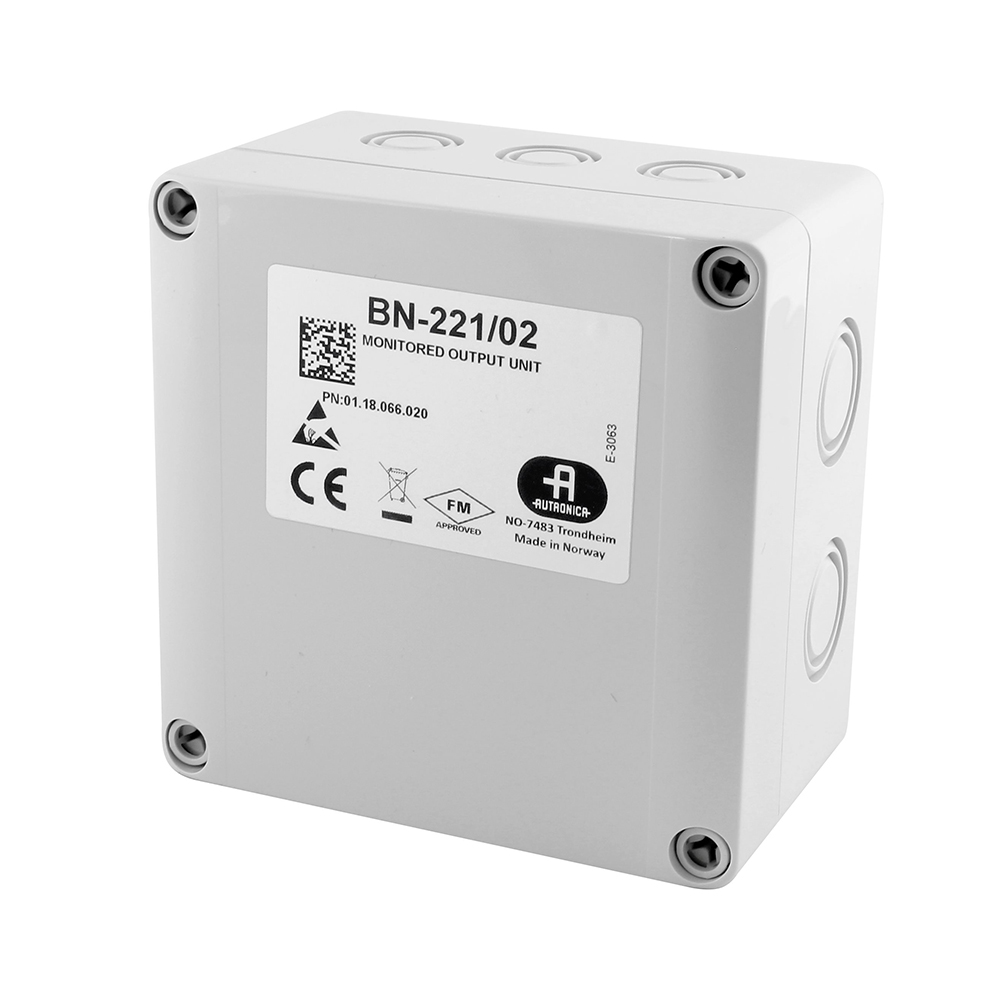 BN-221/02 Monitored Output Unit with 7A Relay for AutroSafe Systems