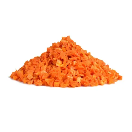 Gránulos de zanahoria deshidratados