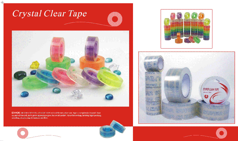 Super & Crystal clear tape Pressure Sensitive Adhesive