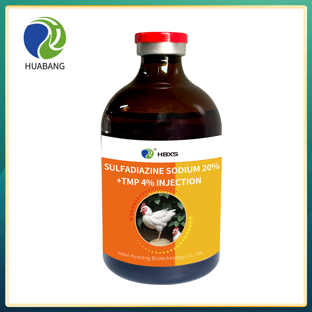 Sulfadiazine Sodium 20% +TMP 4% Injection