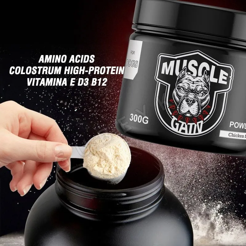 Dog supplement muscle builder powder