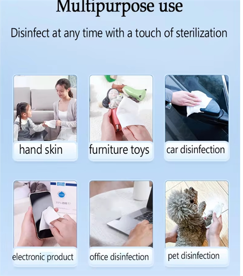 Alcohol Wet Wipes for Disinfection