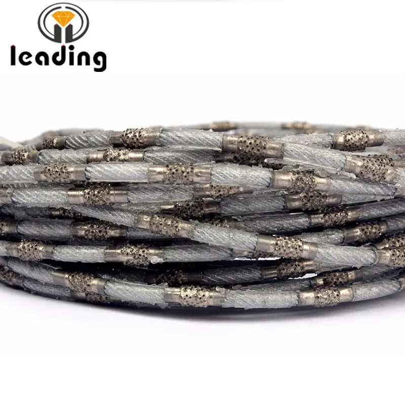 Brazed Brazed Diamond wire saw for Marble Granite Cutting Profiling