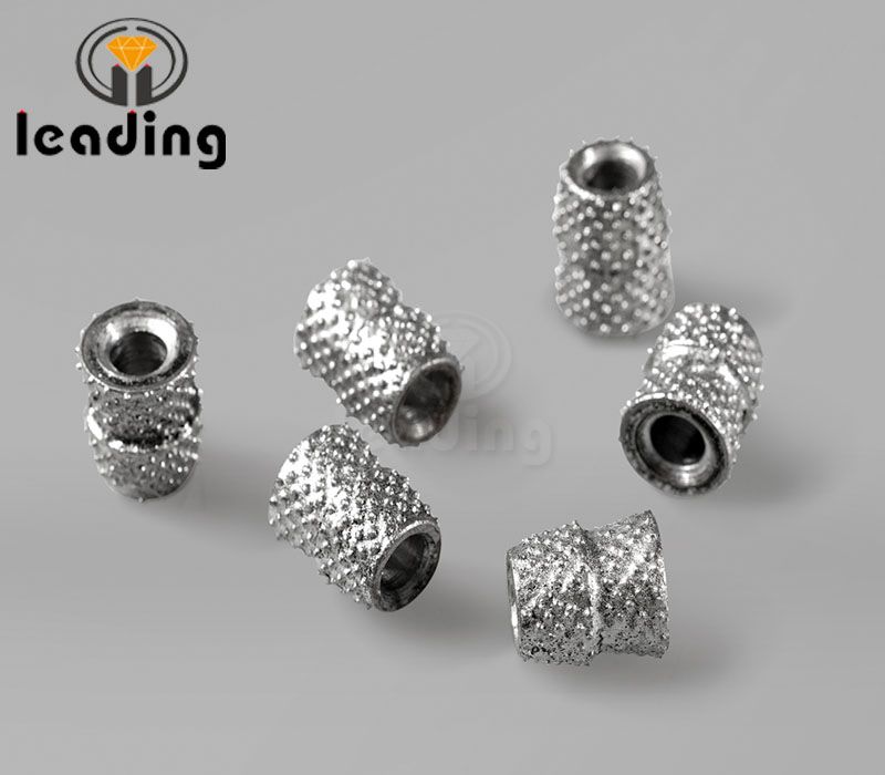Perline diamantate brasate sottovuoto per sega a filo / sega a fune / taglierina per fune metallica Wire