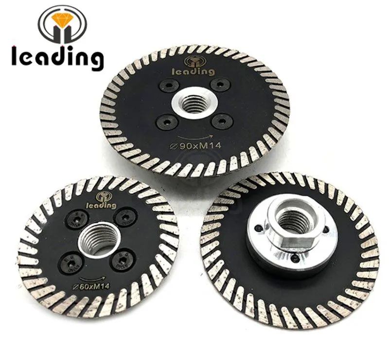 60mm, 75mm & 90mm Flush Cut Turbo Blade With M14 or 5/8&quot;-11 Flange
