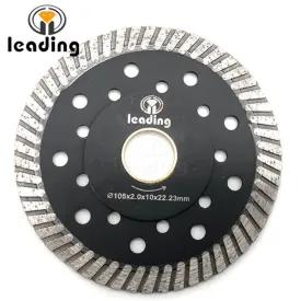 Turbo Blade With Self-Flange For Cutting Granite, Concrete and Sandstone
