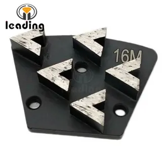 Diamond Trapezoid Grinding Plate with 5 V Segments