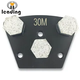 Diamond Trapezoid Grinding Plate - Three Hexagon Segments