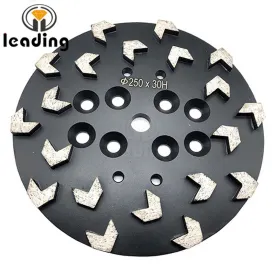 10  Inch /250mm Concrete Grinding Plates Arrow Segments