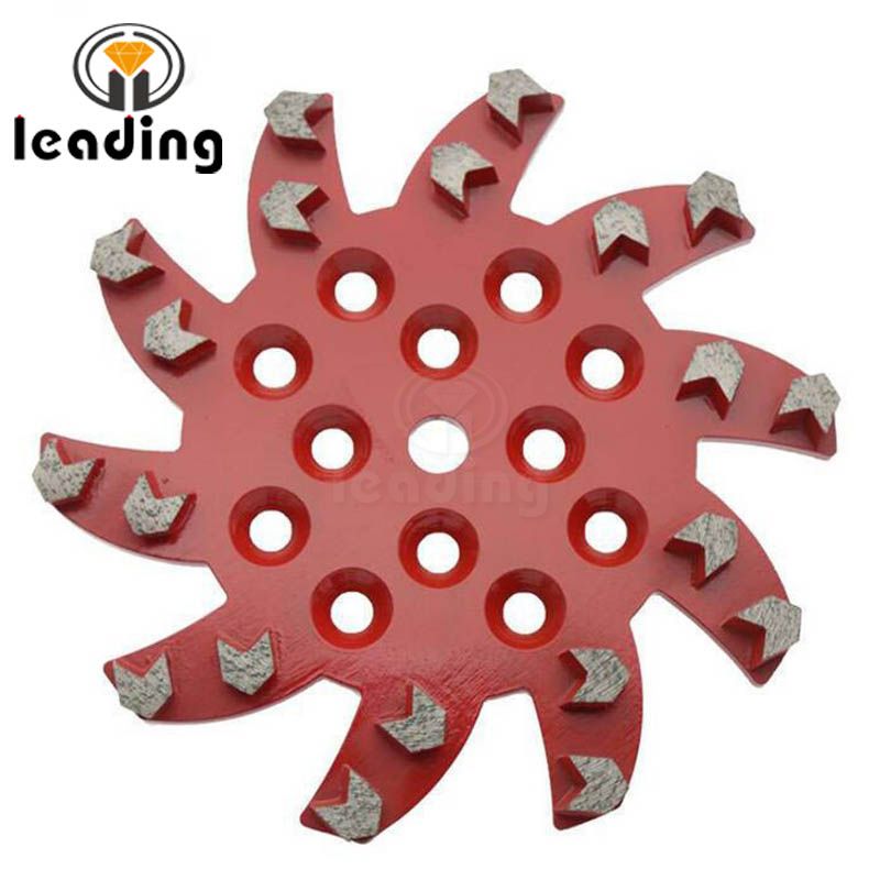 10-дюймовый звездообразный бетонный шлифовальный диск со стрелками
