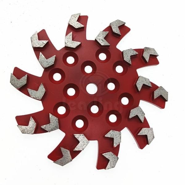 Segmentos de seta de disco de moagem de concreto em estrela de 10 polegadas